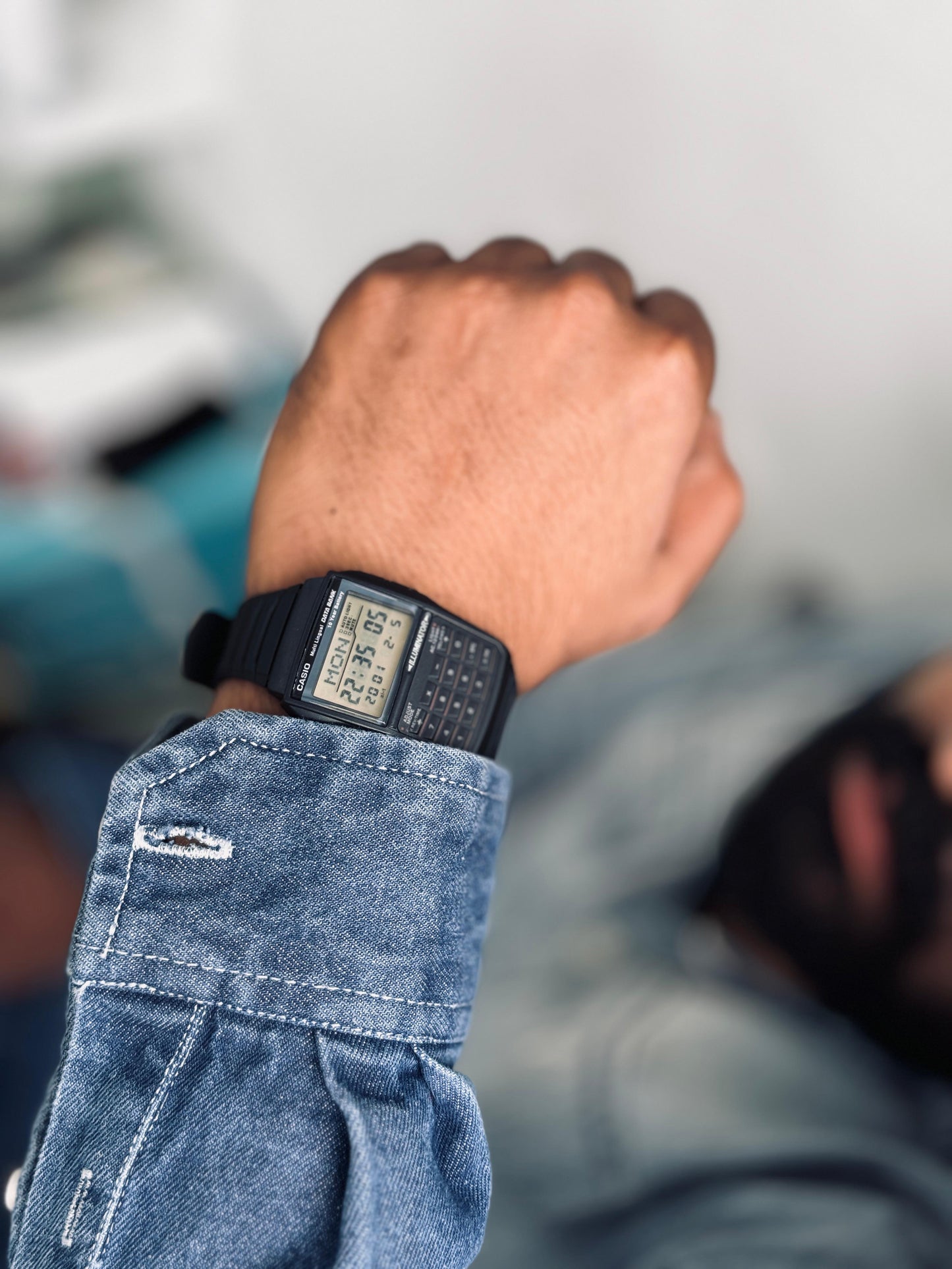 MEN VINTAGE DBC-32-1ADF BLACK DIGITAL DIAL BLACK RESIN STRAP