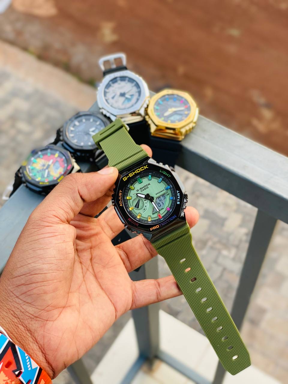GG- SHOCK DUAL TIME METAL FRAME