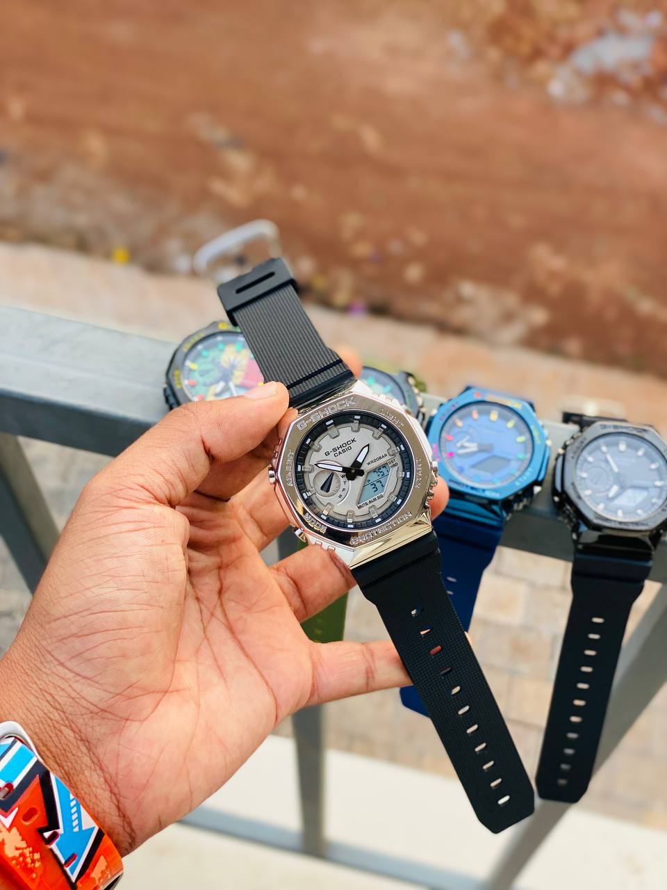 GG- SHOCK DUAL TIME METAL FRAME