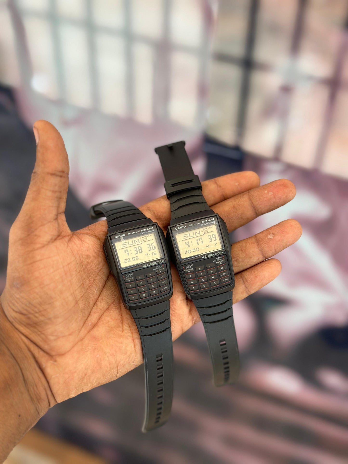 MEN VINTAGE DBC-32-1ADF BLACK DIGITAL DIAL BLACK RESIN STRAP